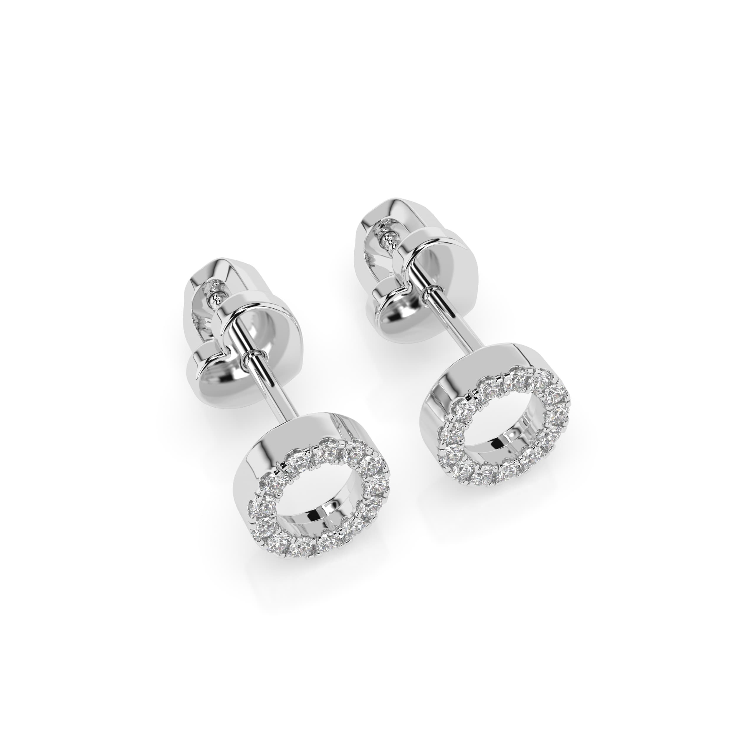 Minimalism Diamond Earrings 102-10055 2