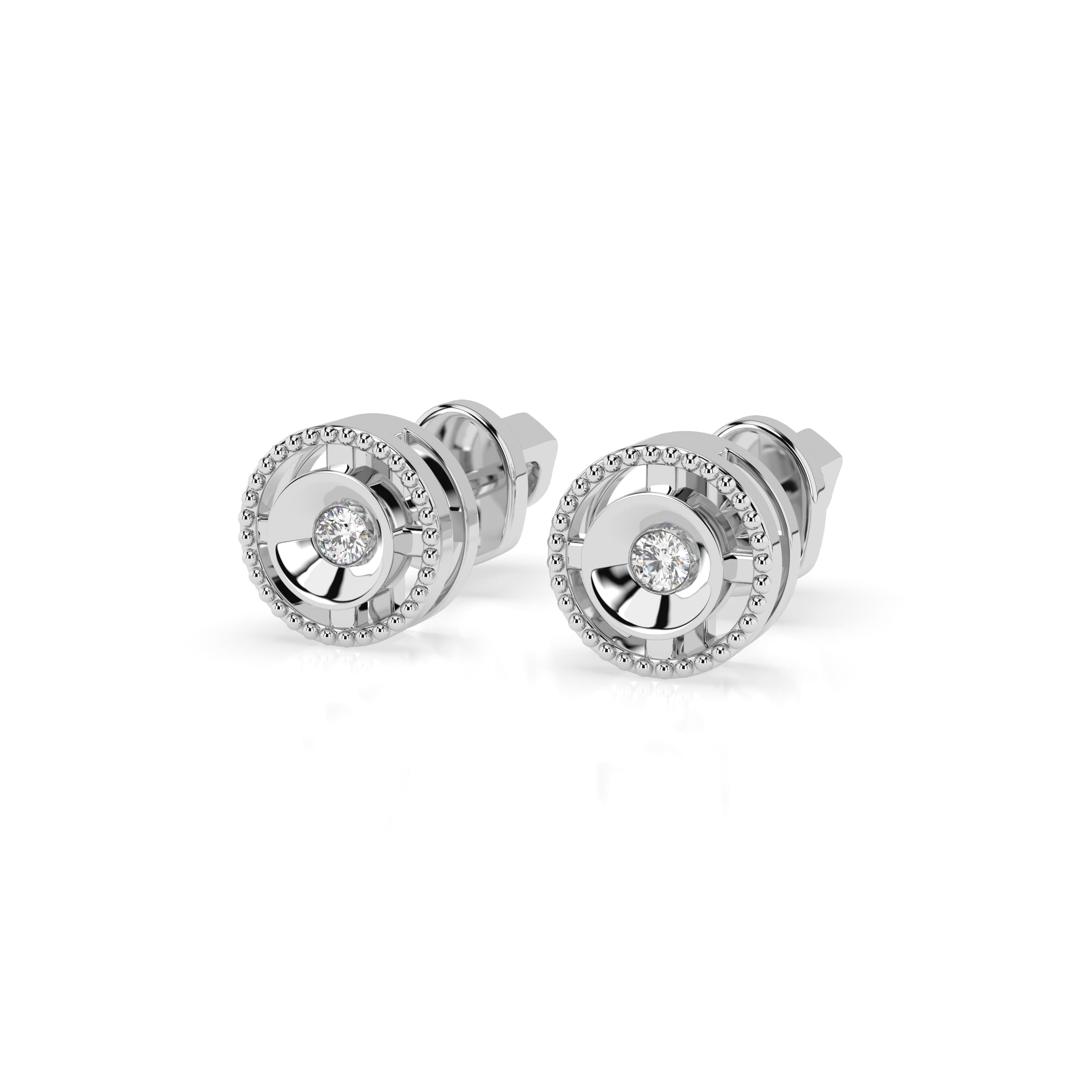 Minimalism Diamond Earrings 102-10052 3