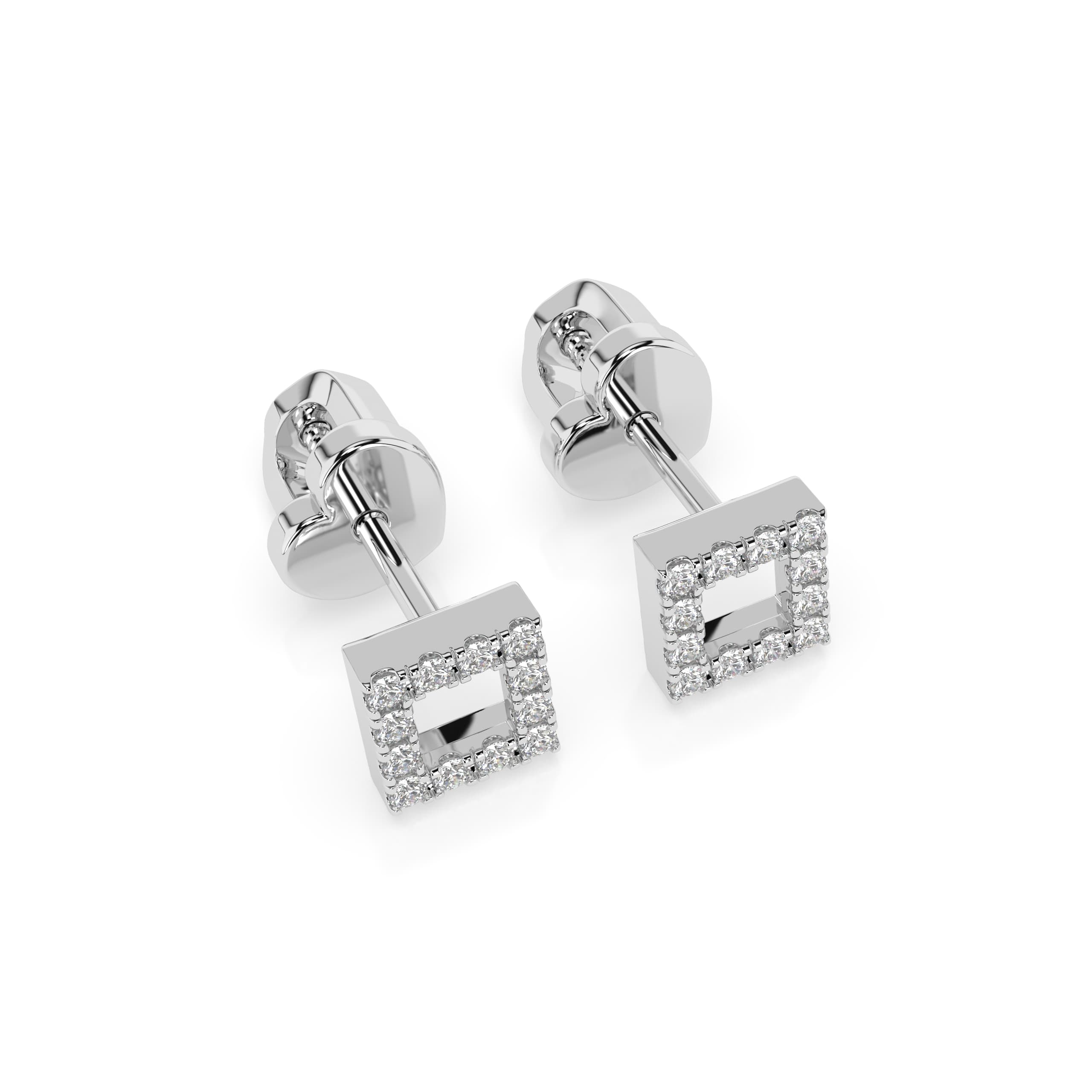 Minimalism Diamond Earrings 102-10053 2