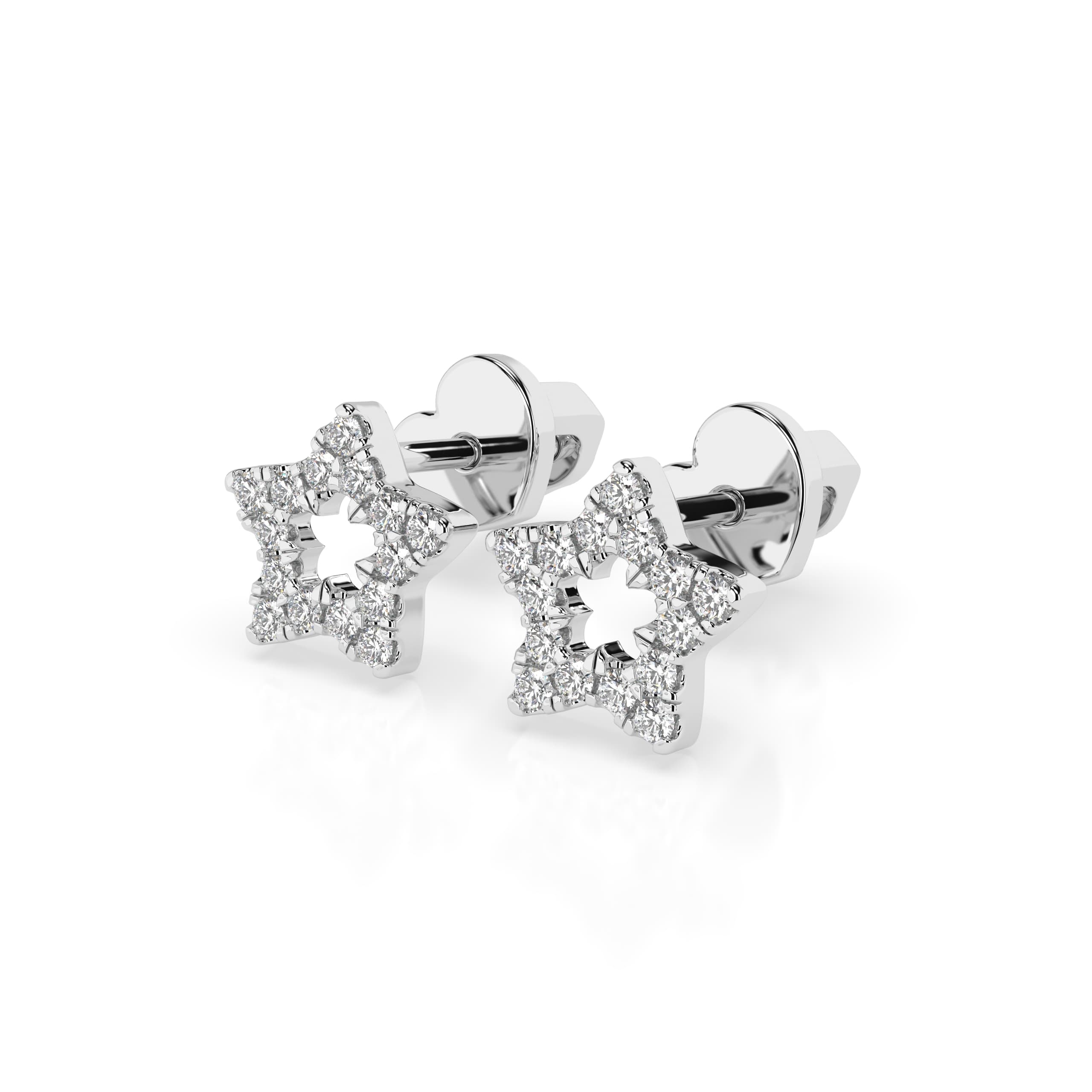 Minimalism Diamond Earrings 102-10054 3