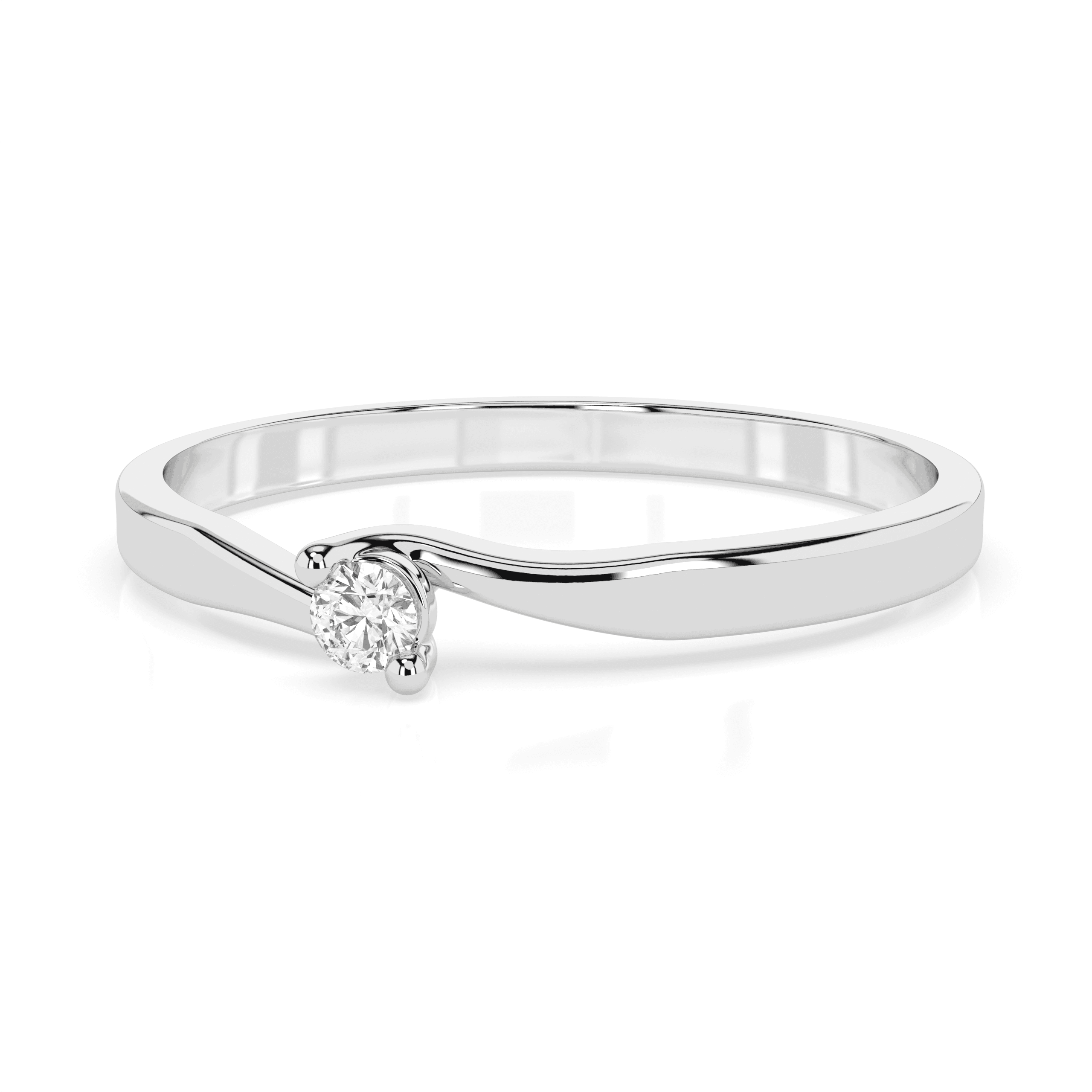Solitaire Diamond Ring 101-10032(2.2) 3
