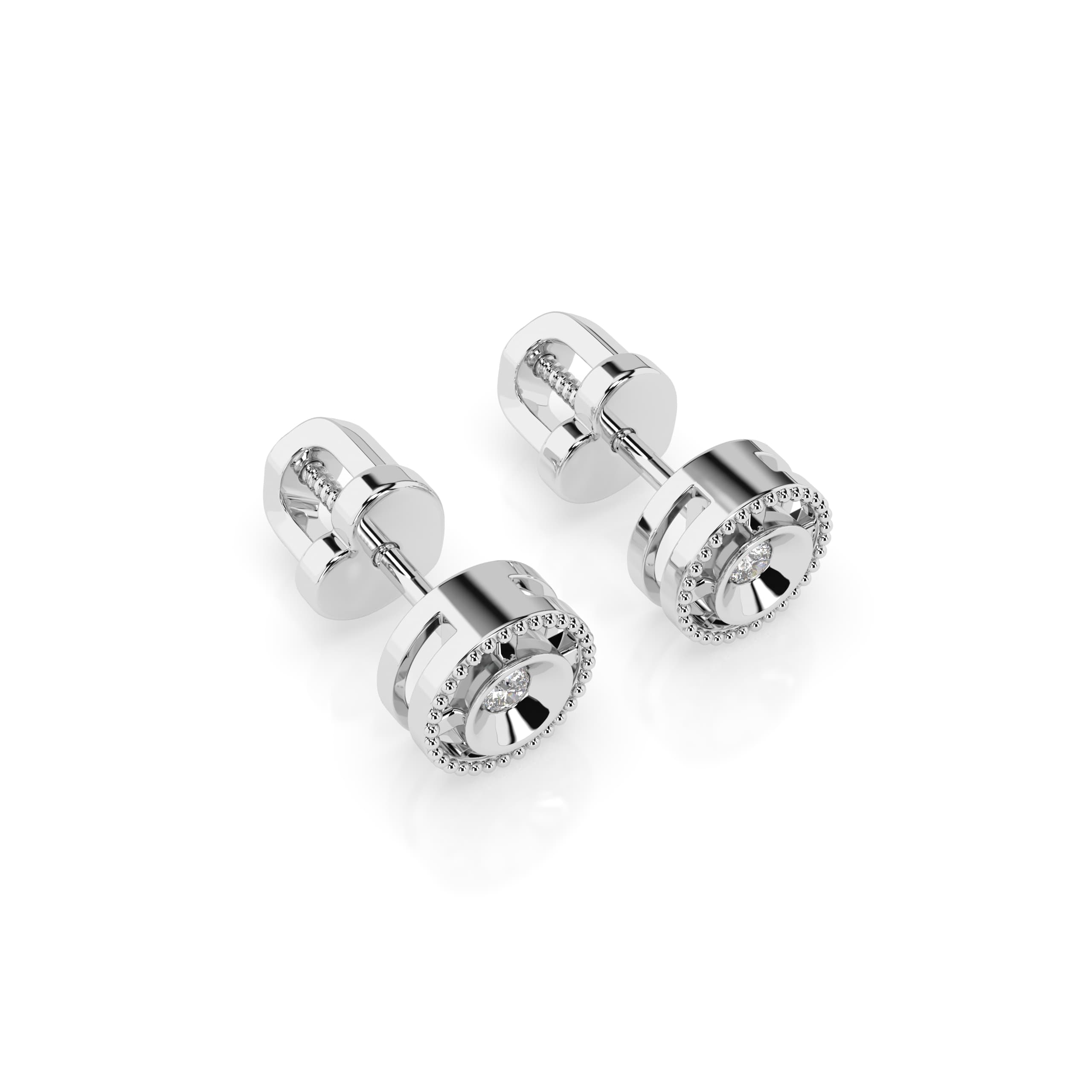 Minimalism Diamond Earrings 102-10052 2