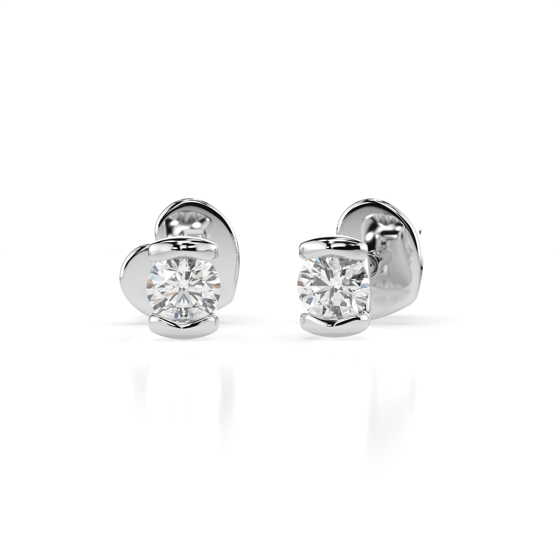 Solitaire Butterfly Diamond Earrings 102-10016(3.4)