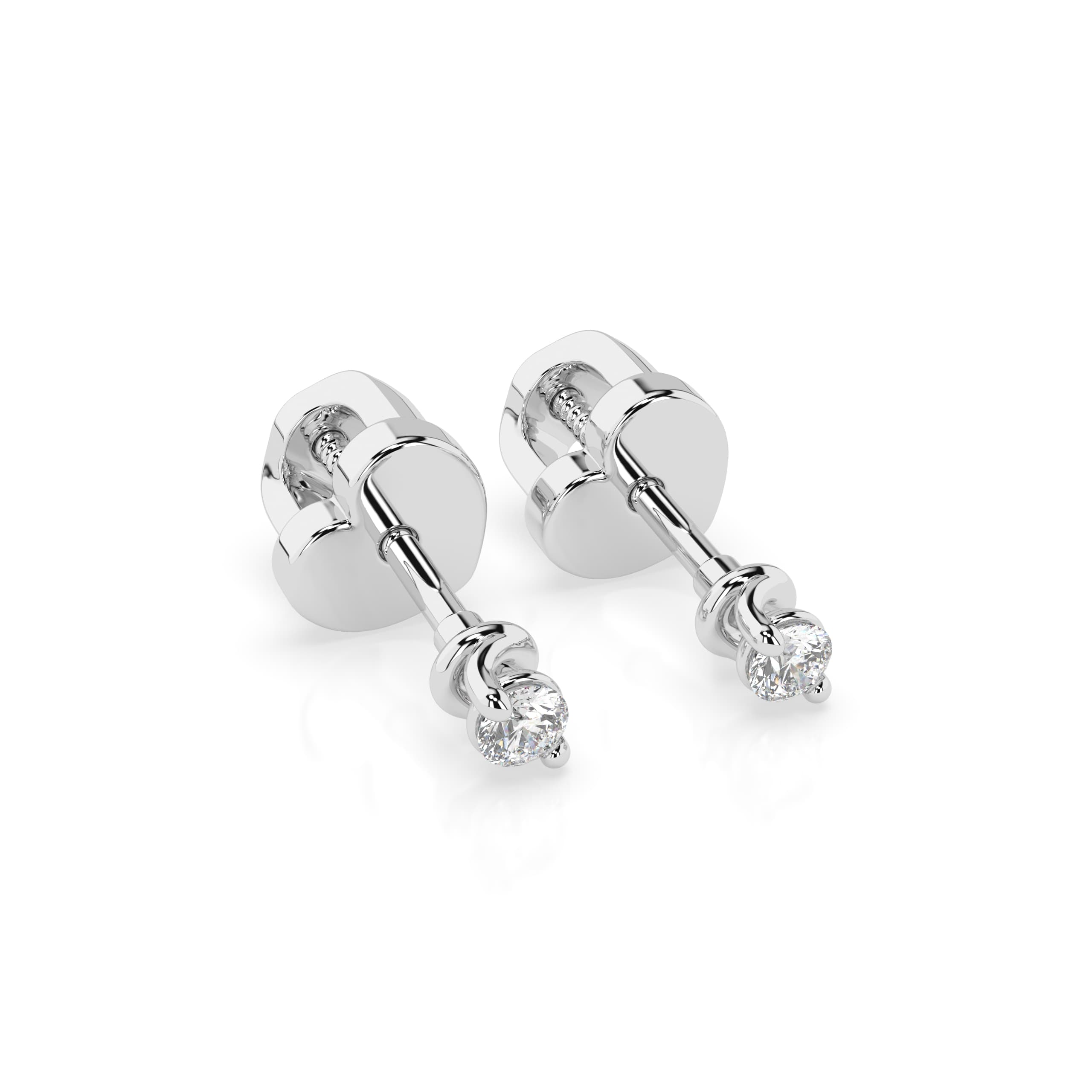 Solitaire Butterfly Diamond Earrings 102-10032(2.2) 2