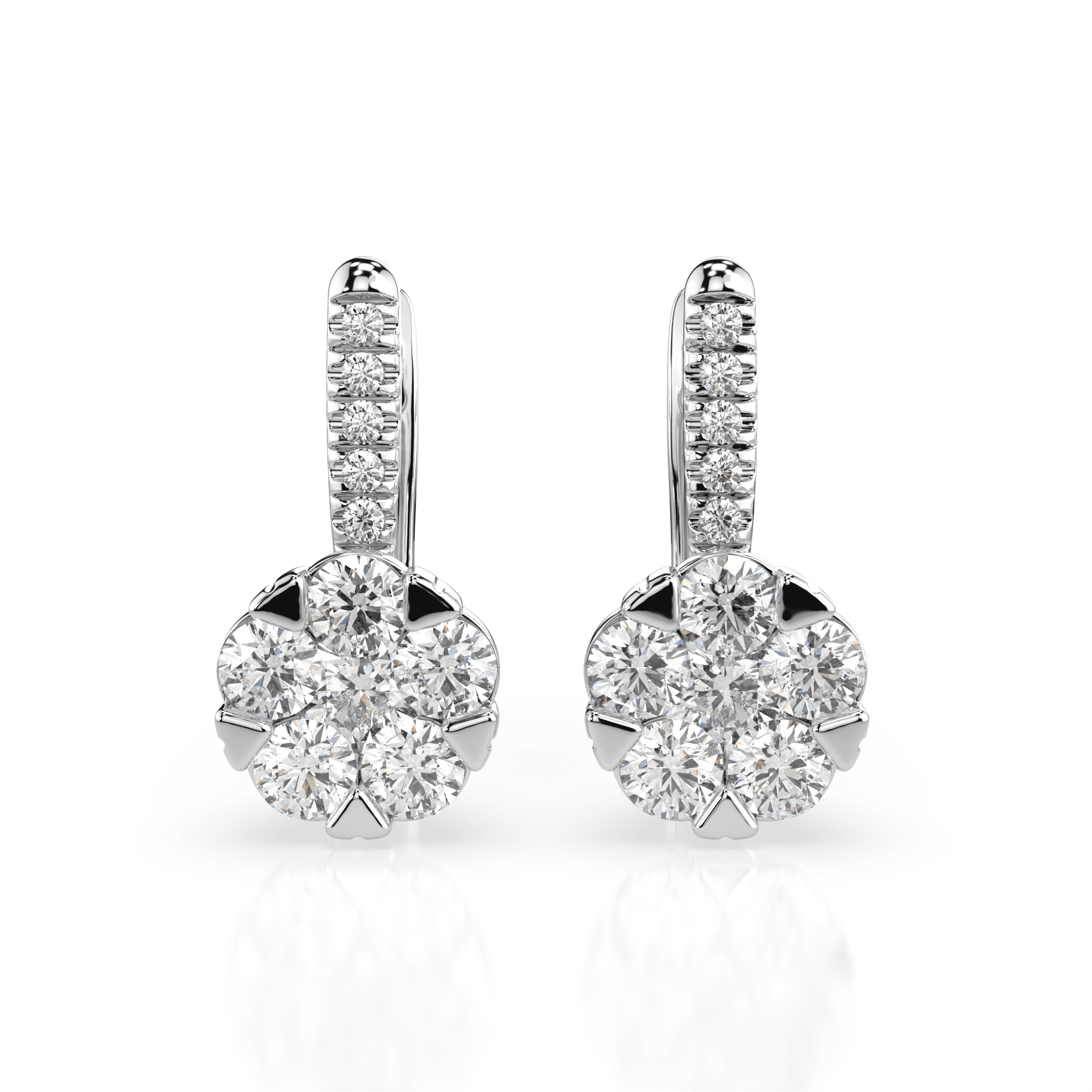 Illusion Diamond Earrings 102-10015/4(3.4)