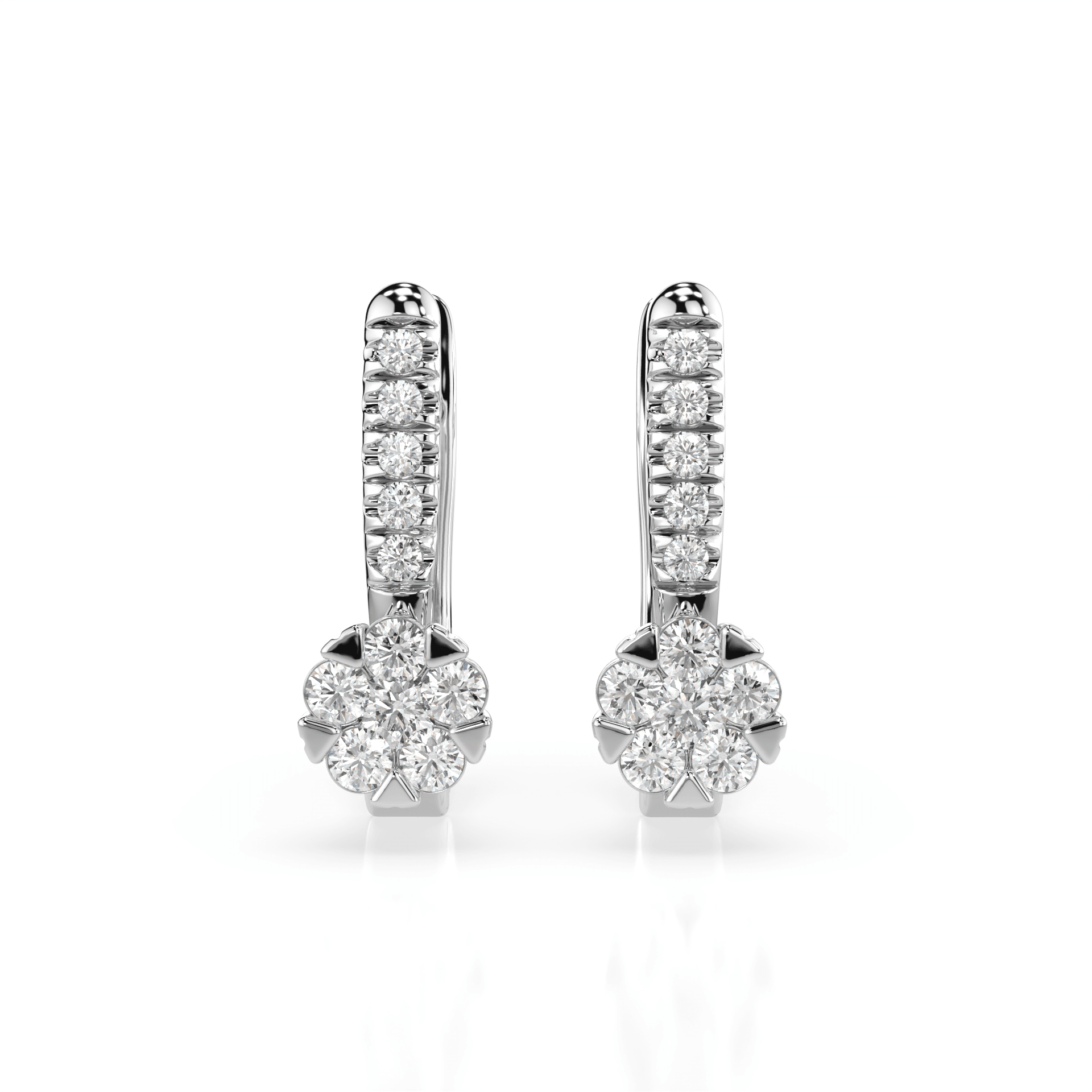 Illusion Diamond Earrings 102-10015/4(2.0)