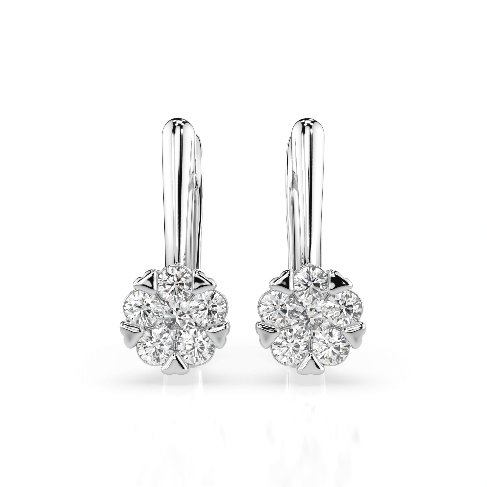 Illusion Diamond Earrings 102-10015/1(2.5)