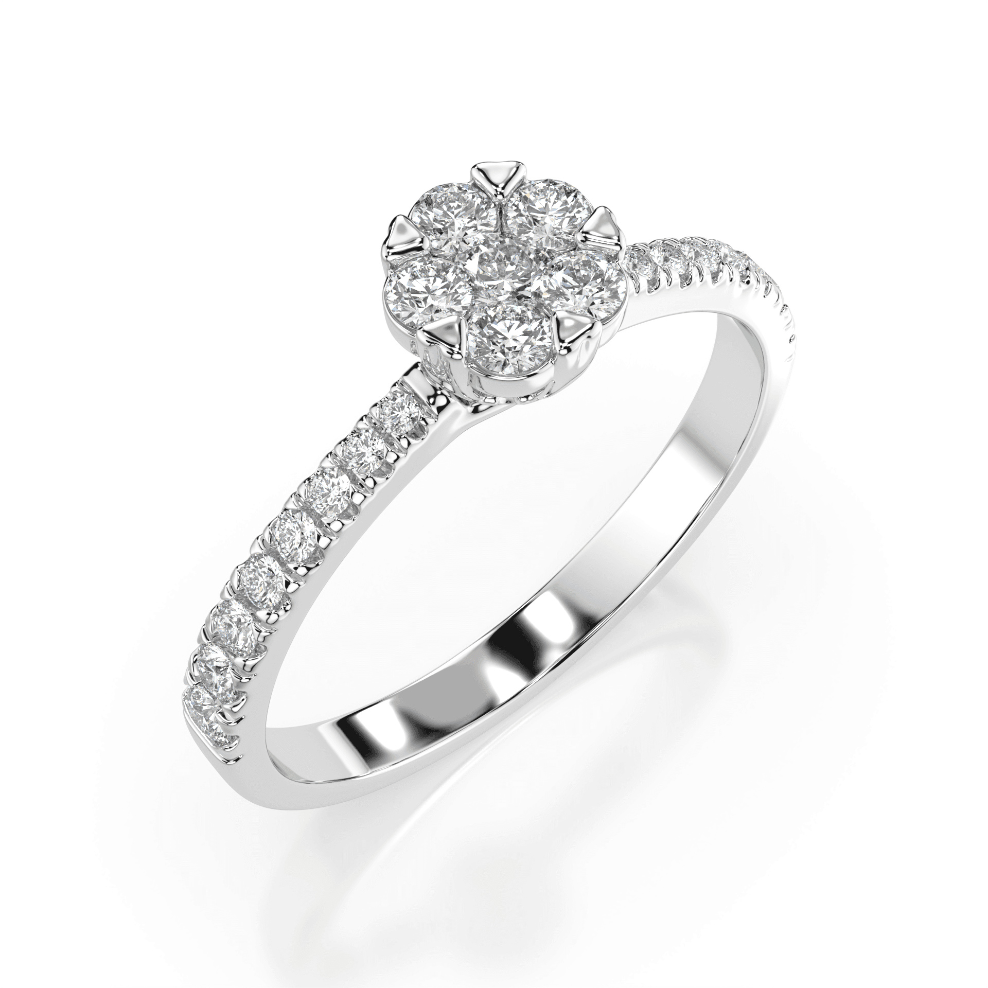 Illusion Diamond Ring 101-10015/4(2.0)