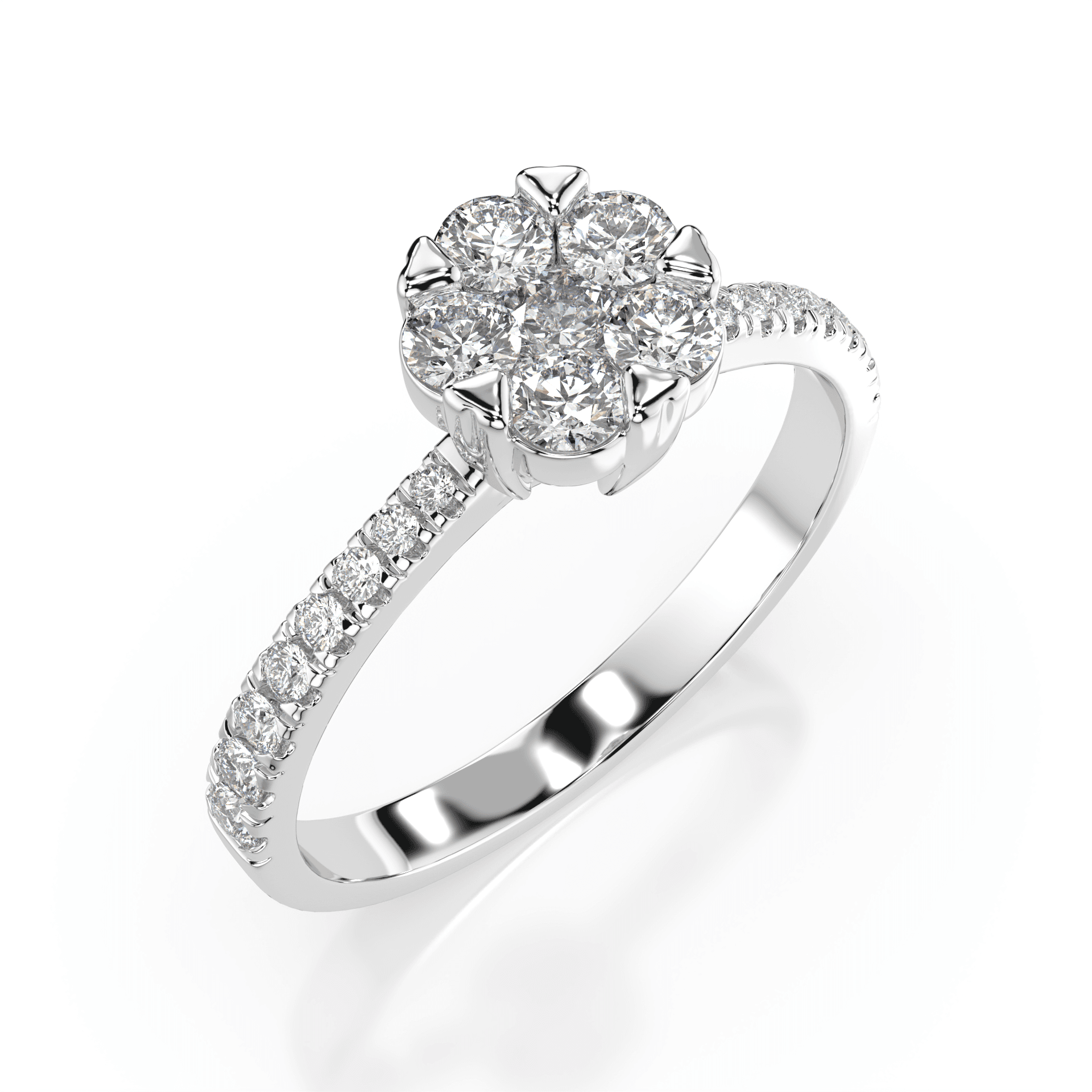 Illusion Diamond Ring 101-10015/4(3.0)