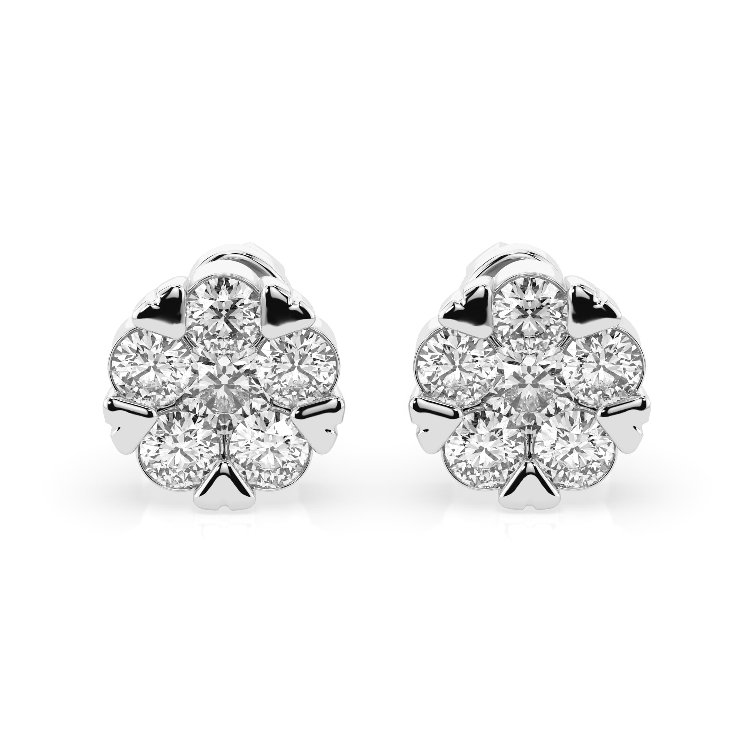 Illusion Diamond Earrings 102-10015/2(3.4)
