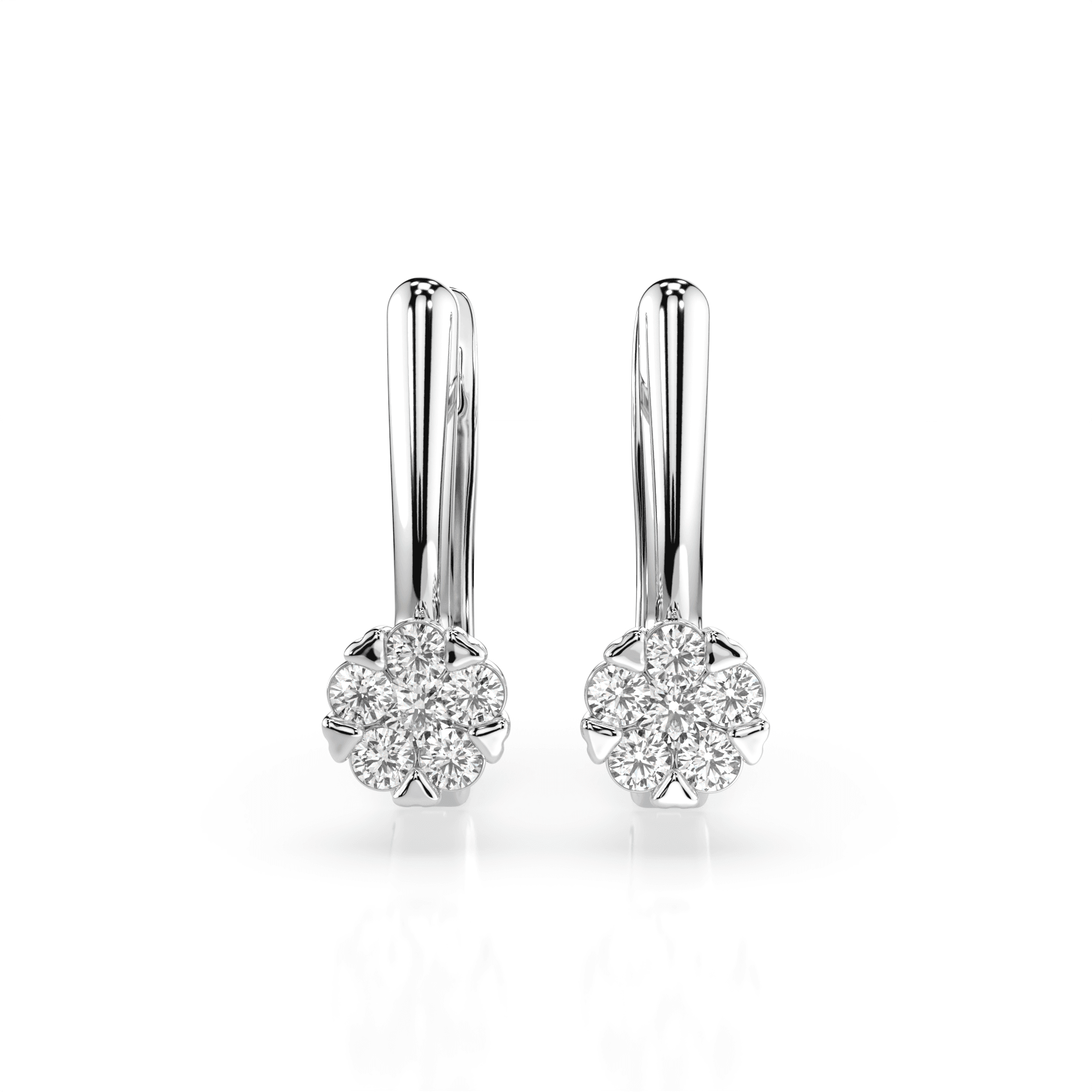 Illusion Diamond Earrings 102-10015/1(2.0)