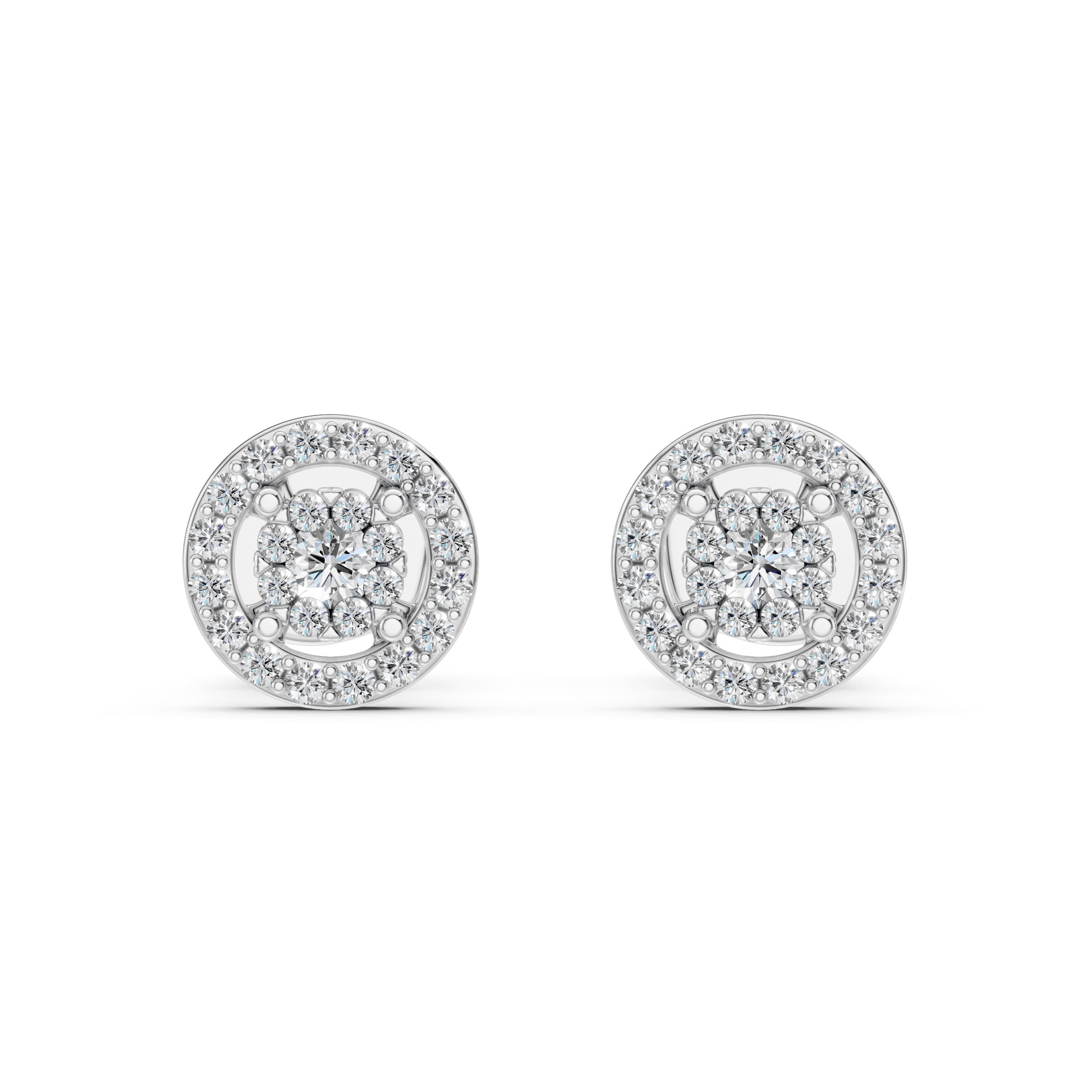Illusion Diamond Earrings 102-10018(2.0)