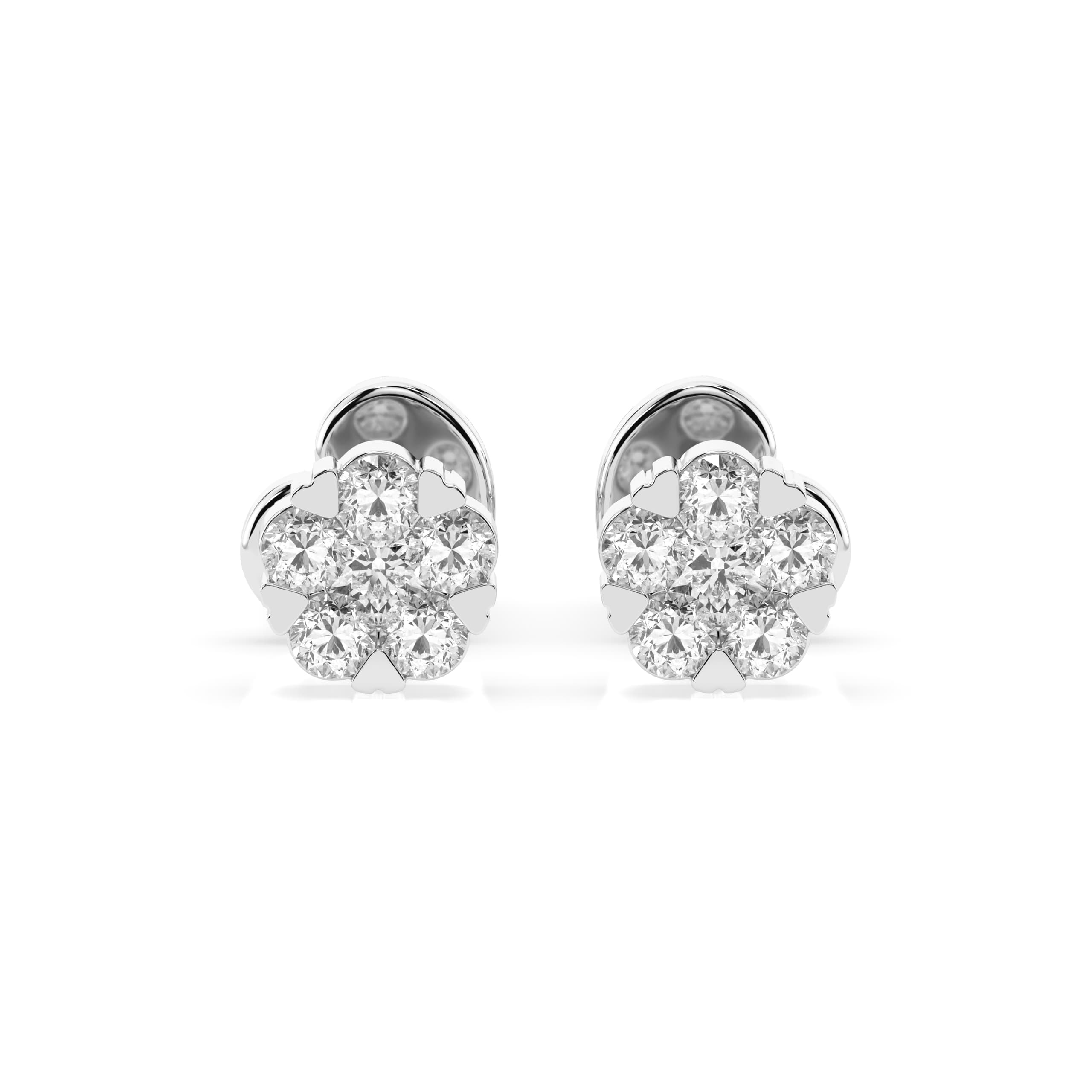 Illusion Diamond Earrings 102-10015/2(2.5)